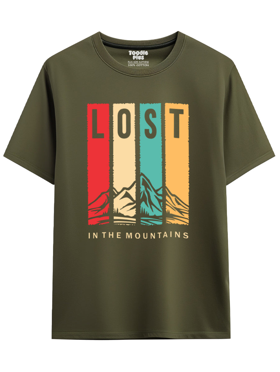 Lost in the mountains Plus Size T-Shirt