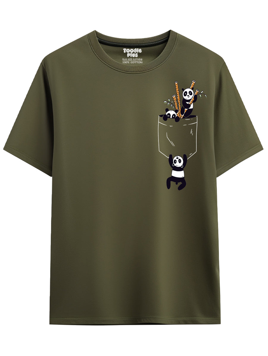 Pocket Pandas Plus Size T-Shirt