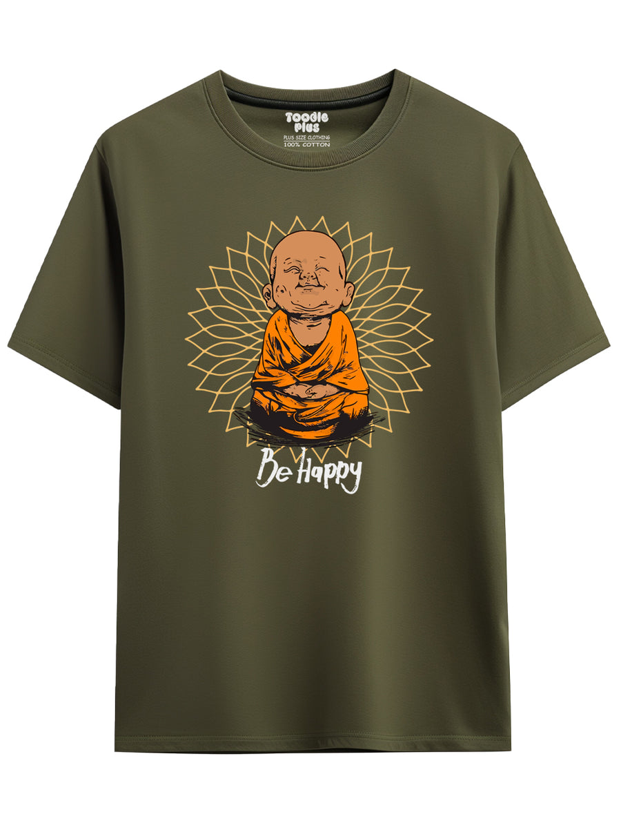 Be Happy Monk Men's T-Shirt