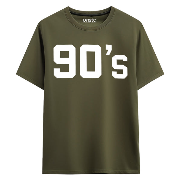 90's T-Shirt in Olive Green