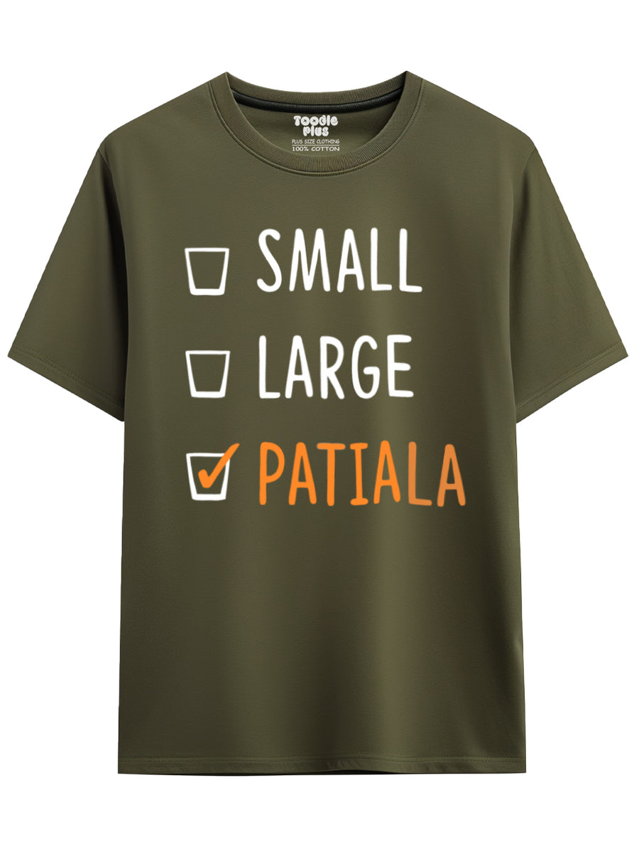 Patiala Peg Plus Size T-Shirt