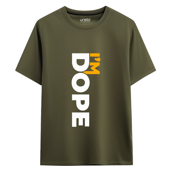 I'm Dope T-Shirt in Olive Green