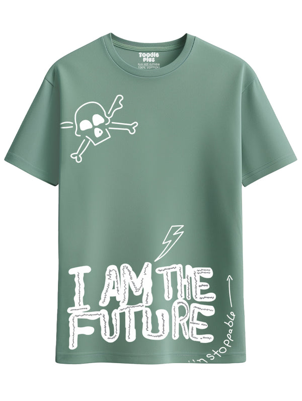 I am the Future T-shirt in Sage Green