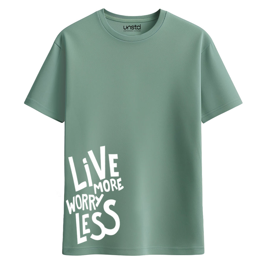 Live more worry less Plus Size T-shirt