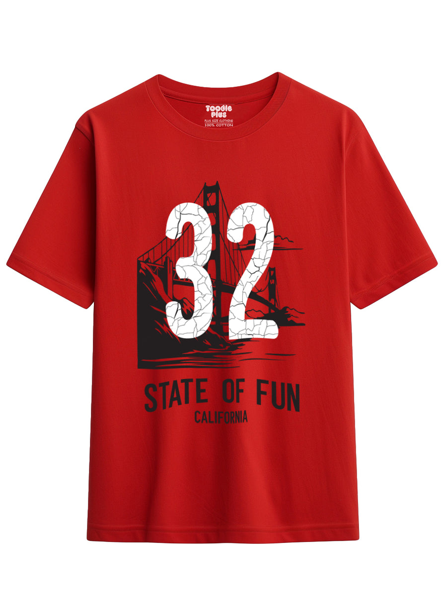 32 state of fun  Plus Size T-Shirt
