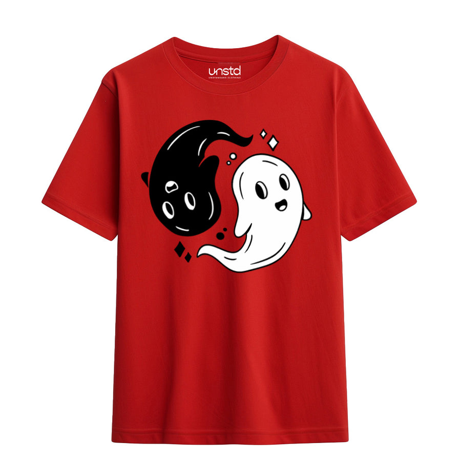 Ying yang ghosts Unisex T-Shirt