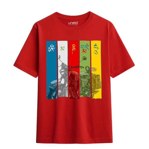 Om Mane Padme Hum T-Shirt in Red