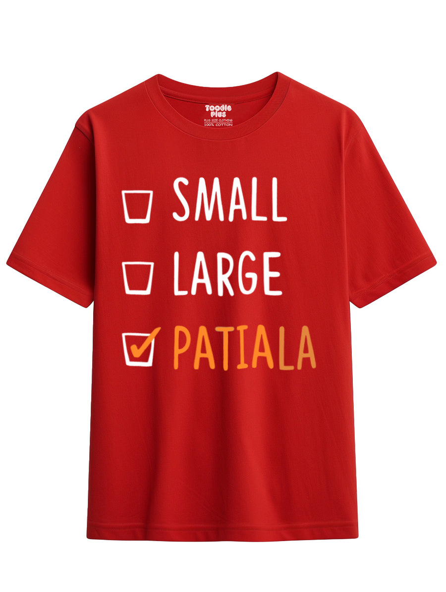 Patiala Peg Plus Size T-Shirt