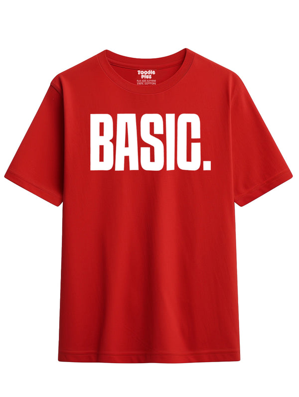 Basic Quote T-Shirt in Red