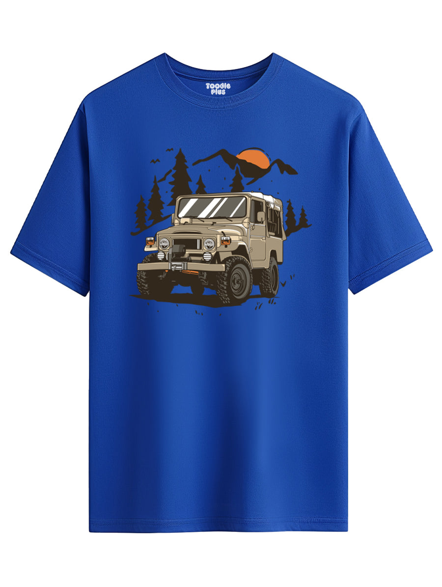 Mountain Jeep Plus Size T-Shirt