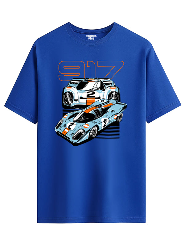 917 Racing Car T-Shirt in Royal Blue