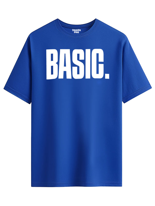 Basic Quote T-Shirt in Royal Blue