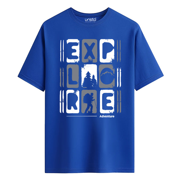 Explore Unisex T-Shirt in Royal Blue