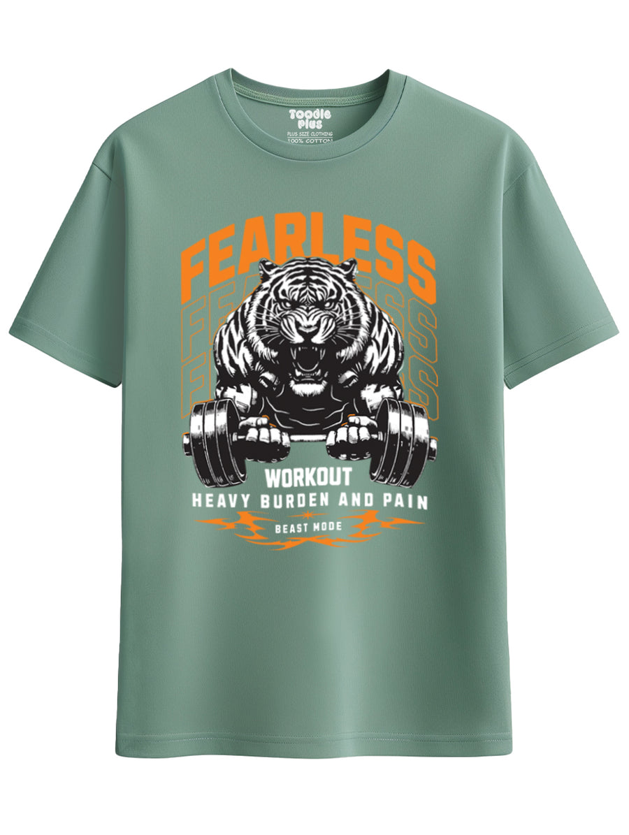 Workout Tiger Plus Size T-Shirt