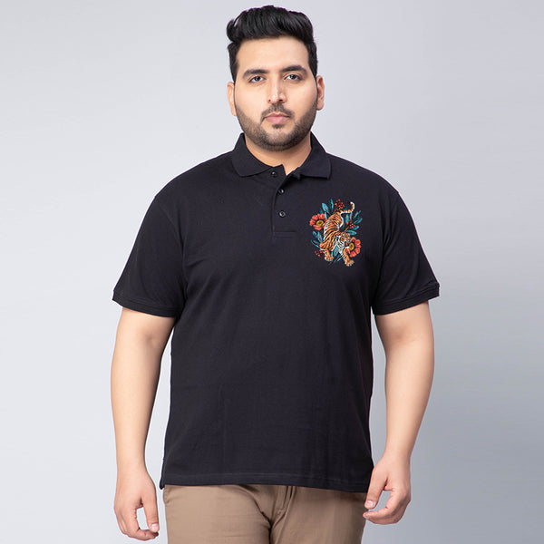 Roaring Tiger Polo T-shirt in Black