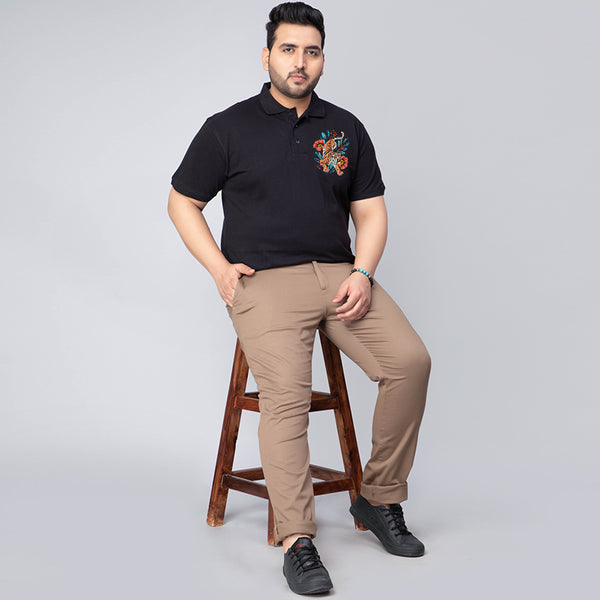 Roaring Tiger Polo T-shirt in Black
