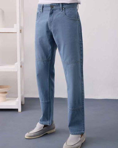 Stylized Men's Straight Fit Jeans