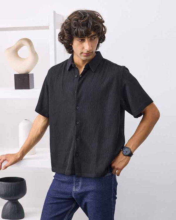 Textured Short Sleeve Shirt