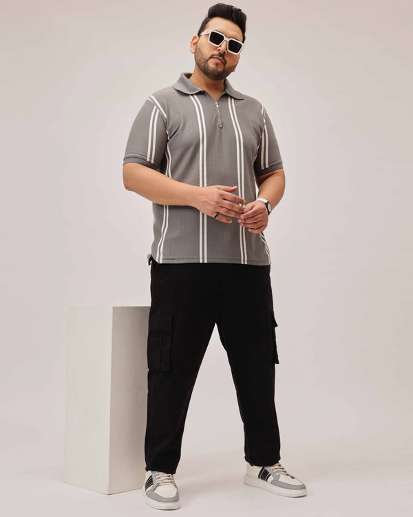 Classic 6 Pocket Stretchable Cargo in Black