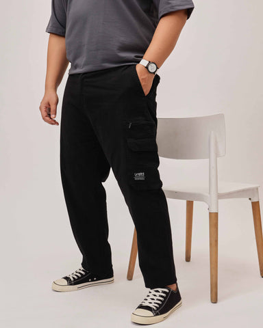 6 Pocket Zipper Cotton Stretch Plus Size Cargo