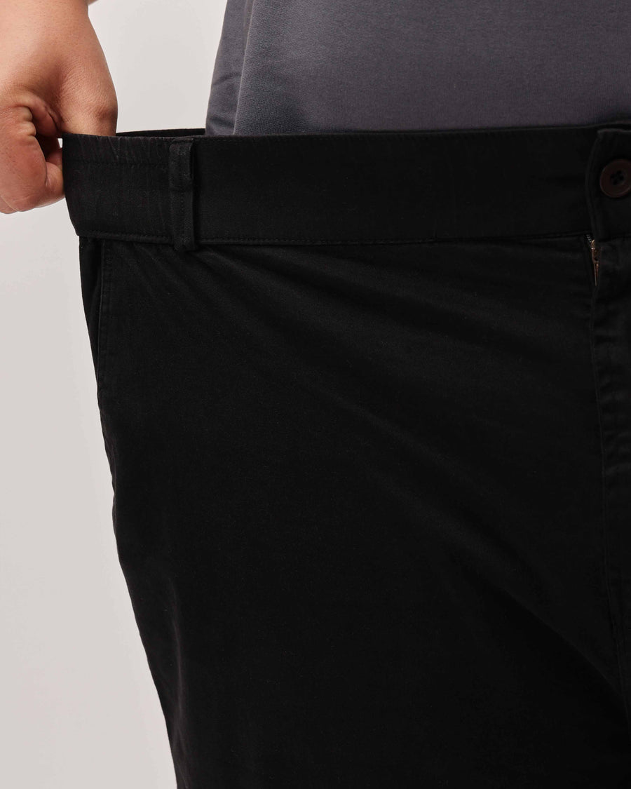 6 Pocket Zipper Cotton Stretch Plus Size Cargo