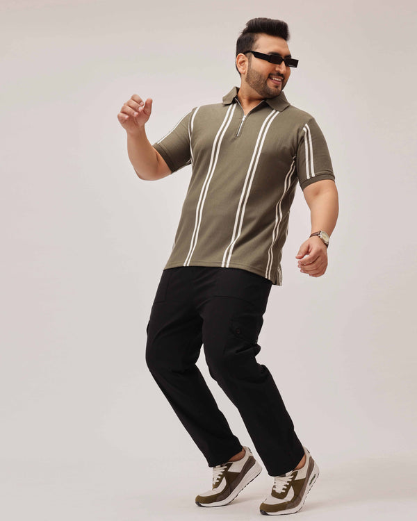 Ribstop Textured 6 Pocket Cargo in Black
