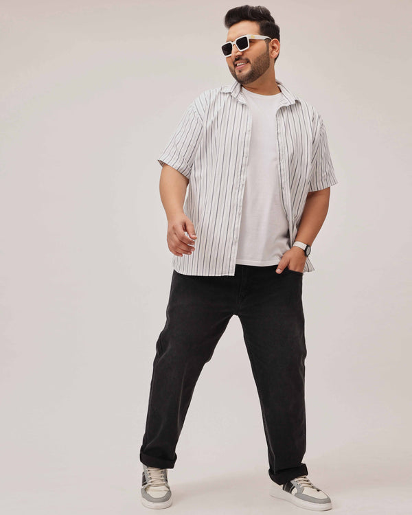 Black Strectable Cotton Plus Size Jeans