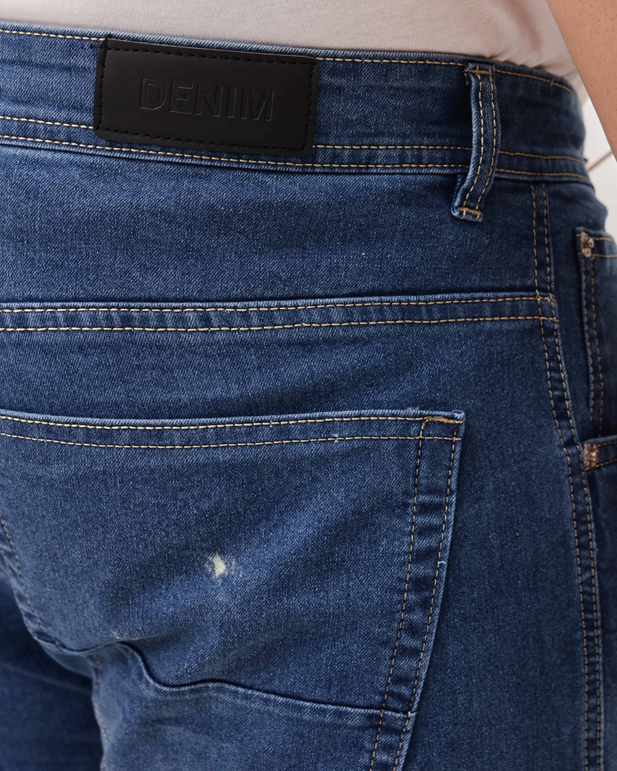 Light Blue Strectable Cotton Plus Size Jeans