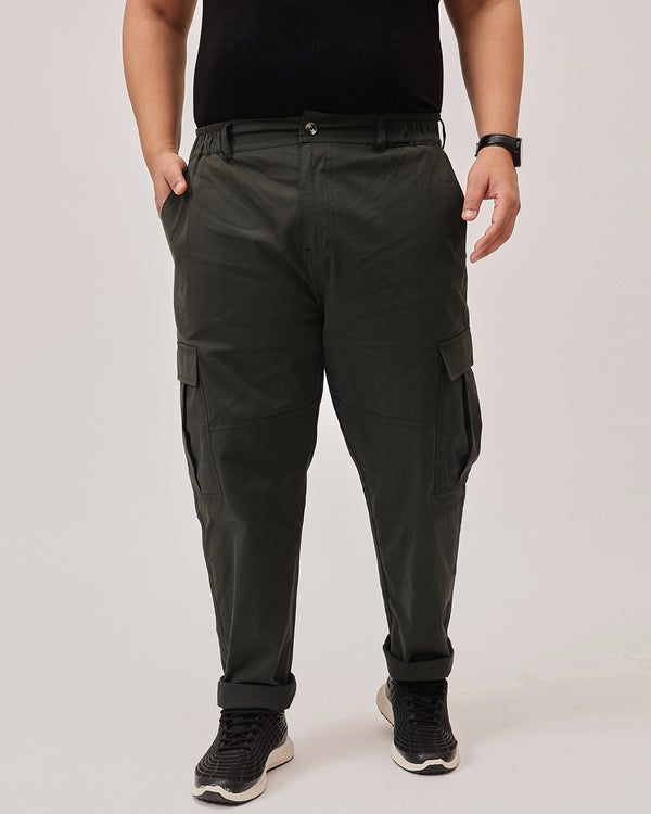 Airmax Cotton Cargos in Dark Olive