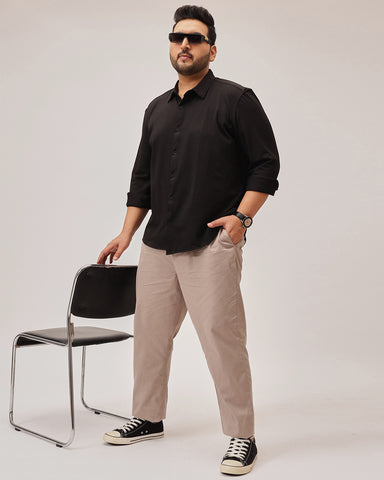 Textured Plus Size Shirt