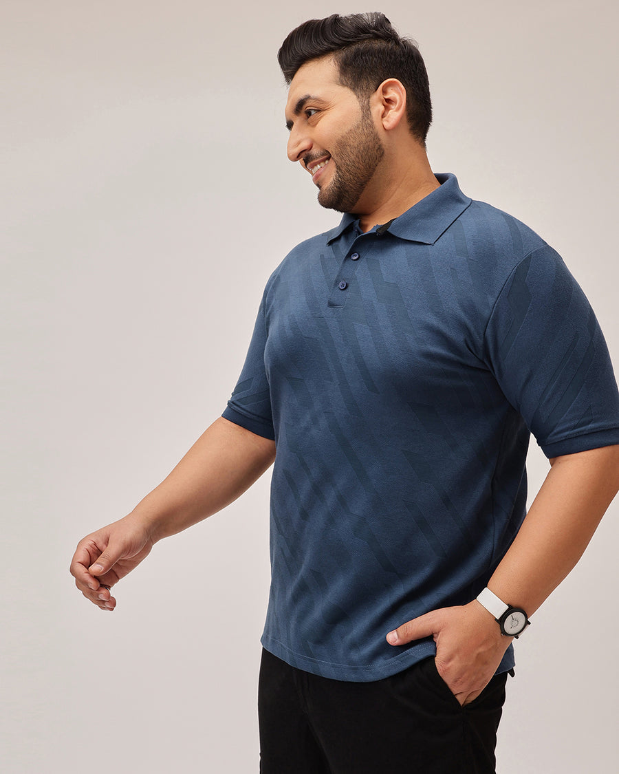 Structure texture plus size polo