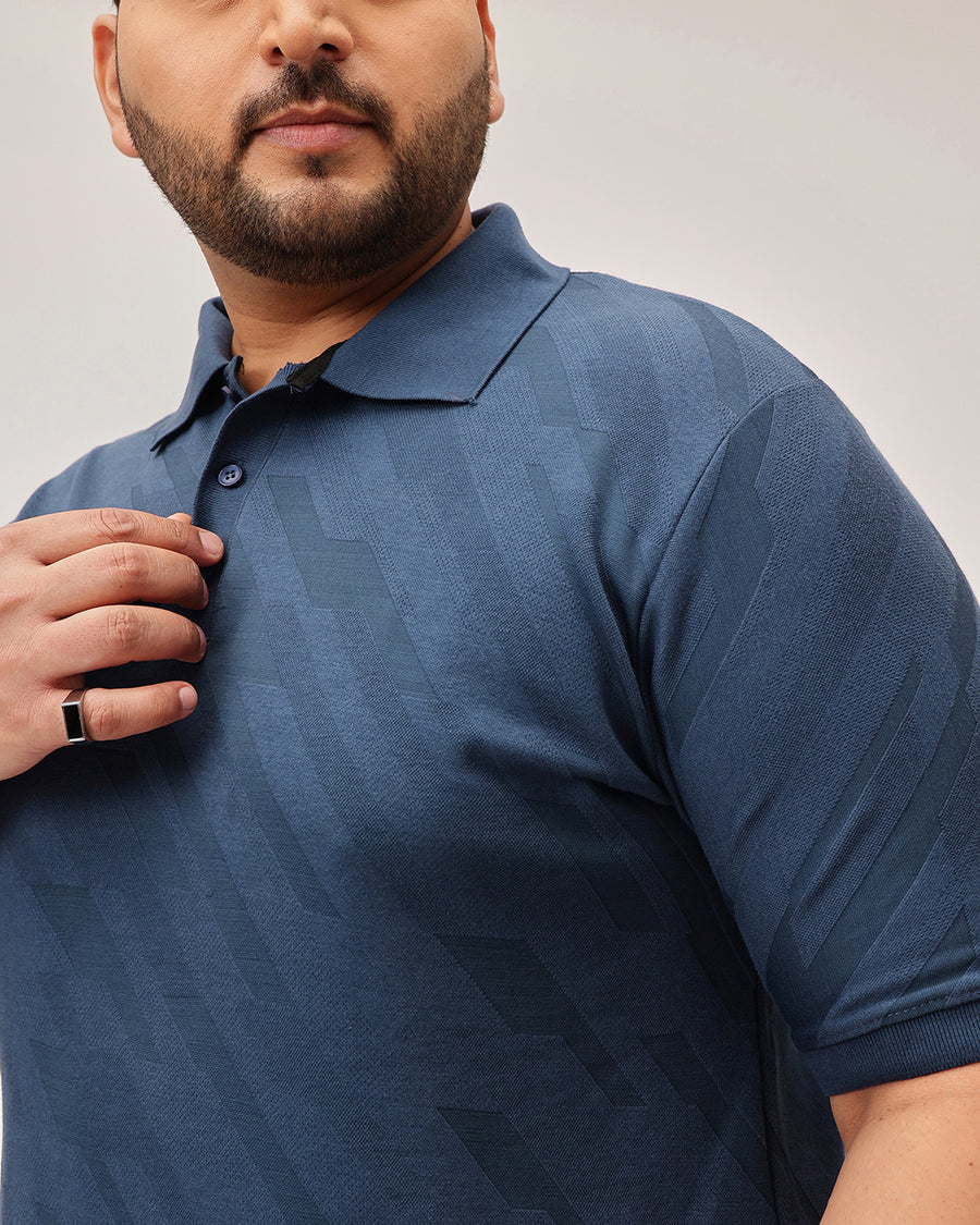 Structure texture plus size polo