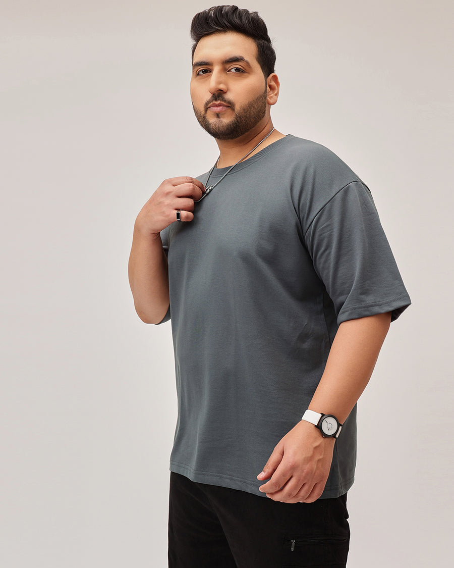 Heavy Weight Plus Size Drop Shoulder T-shirt
