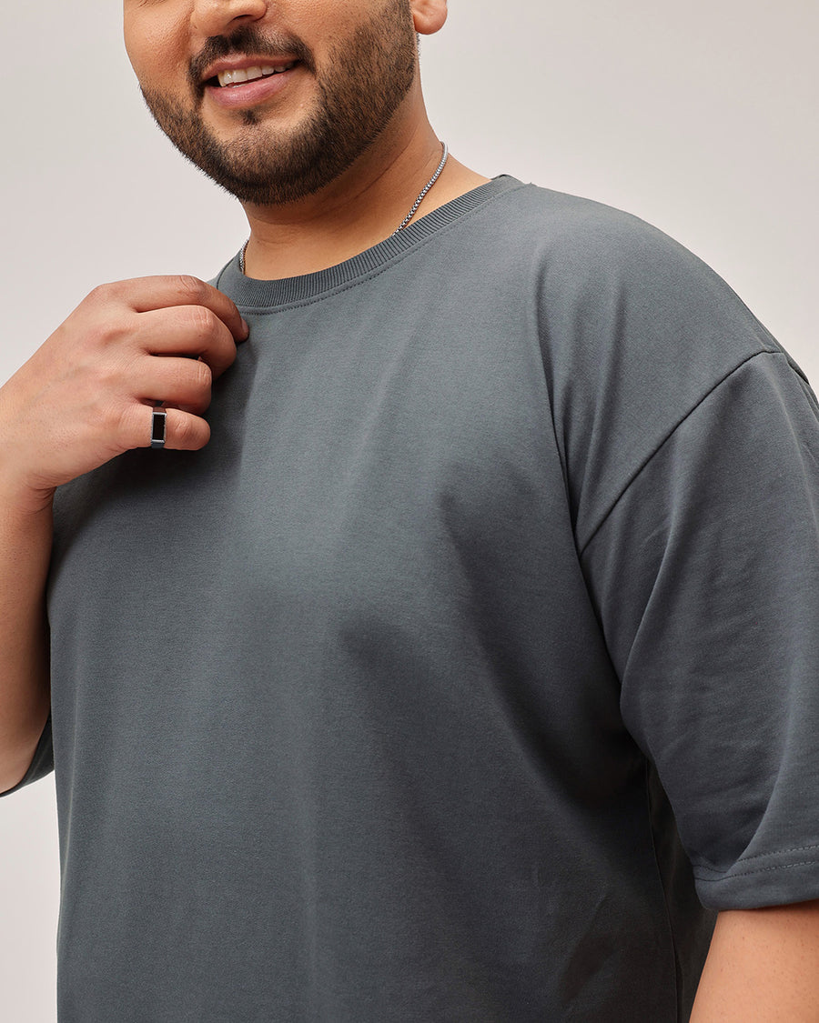 Heavy Weight Plus Size Drop Shoulder T-shirt