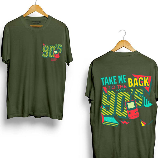 90's Kid T-Shirt in Olive Green