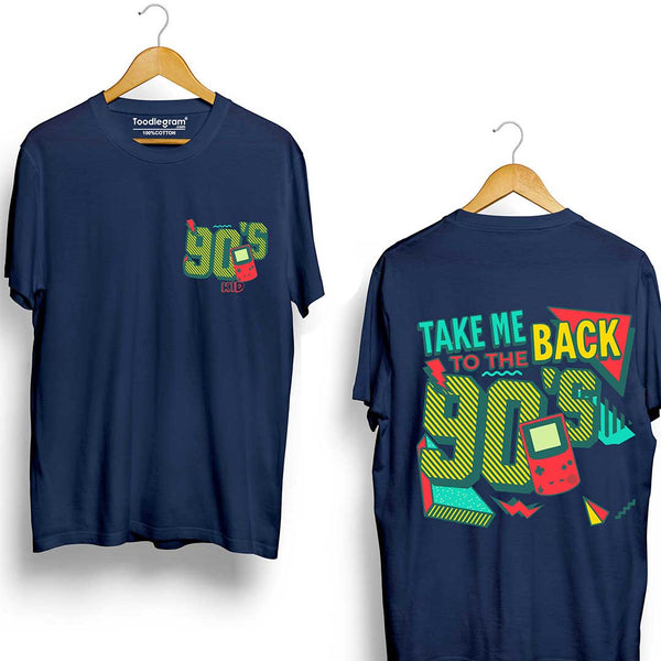 90's Kid T-Shirt in Navy Blue