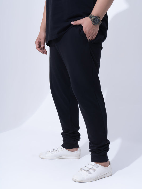 Relaxed Fit Jogger Co-ord Set in Black
