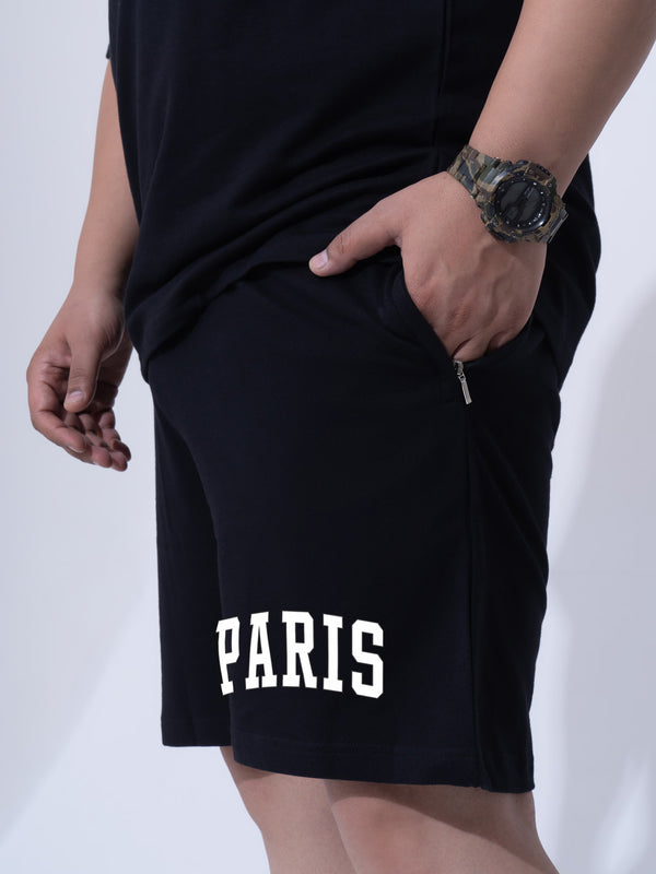 Paris Co-ord Set (shorts) in Black