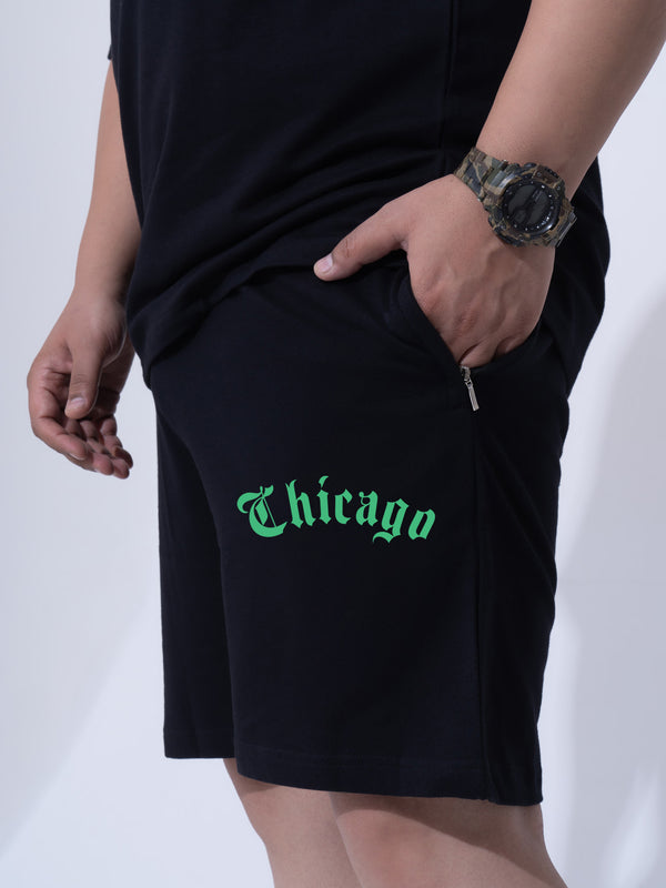 Chicago Co-ord Set (shorts) in Black