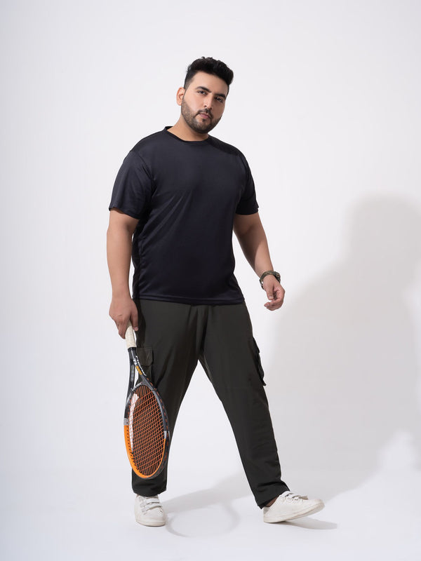 High Performance Gym T-shirt in Jet Black