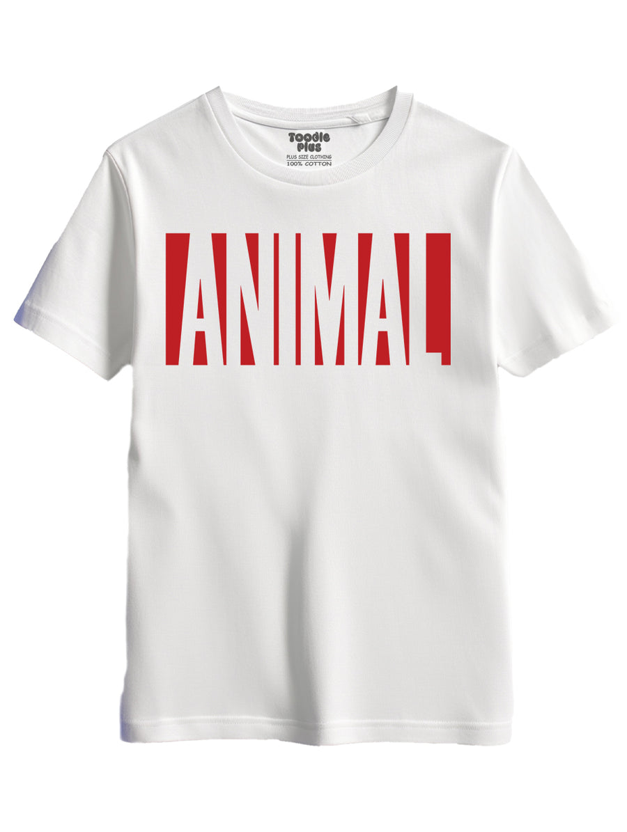Animal Badge Font Gym T-Shirt