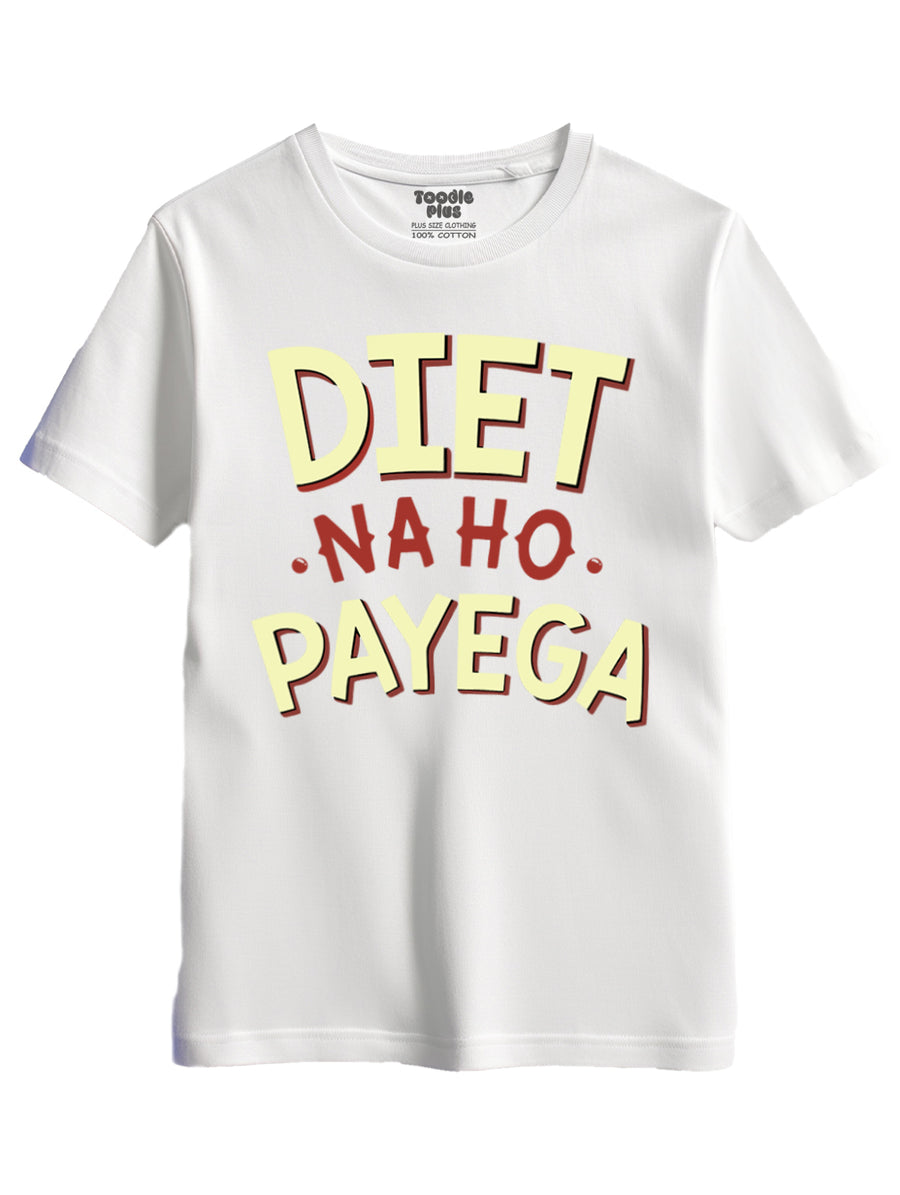Diet Na Ho Payega Plus Size T-Shirt
