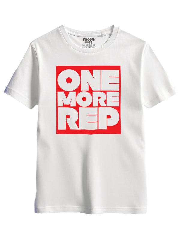 One More Rep Gym T-Shirt in White