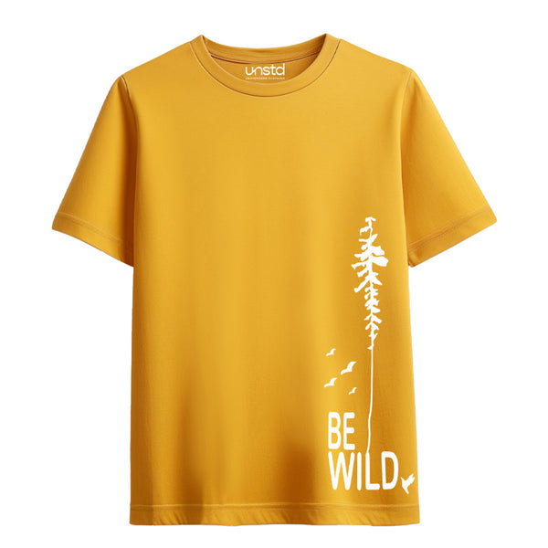 Be Wild T-Shirt in Mustard Yellow