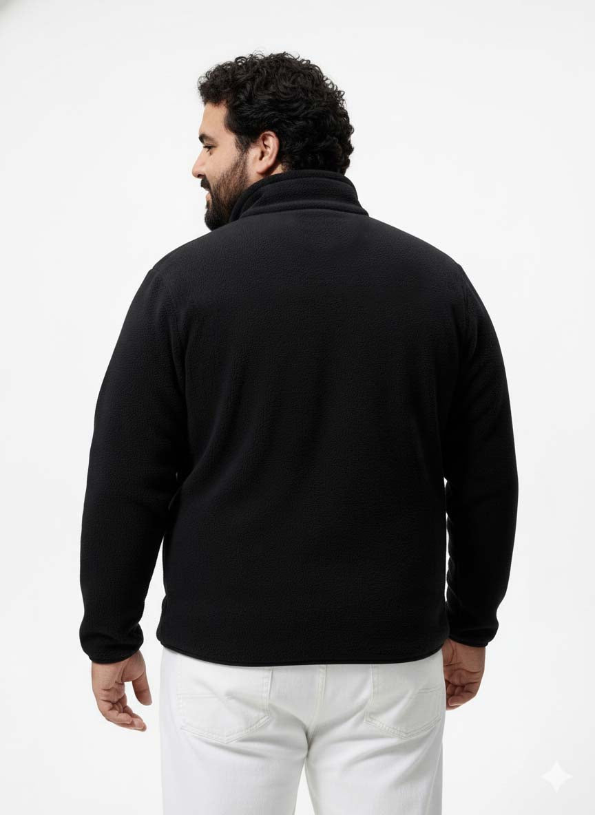 Fleece Heavy Weight Plus size Zipper Jacket
