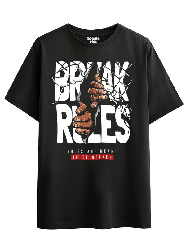 Break Rules Men's T-Shirt in Black
