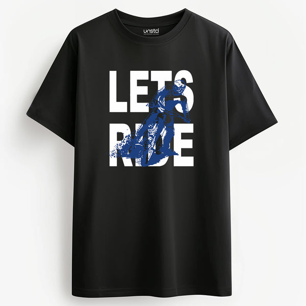 Let's Ride T-Shirt in Black