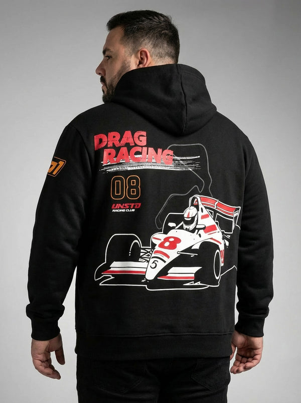 Drag Racing Limited Edition 400 GSM Hoodie in Black