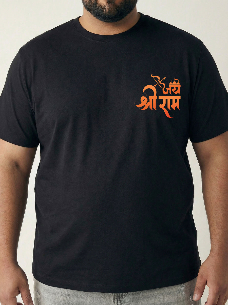 Shree Ram Plus Size Men T-shirt