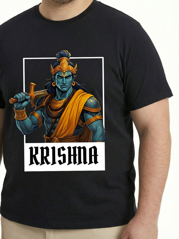 Krishna Men T-shirt in Black